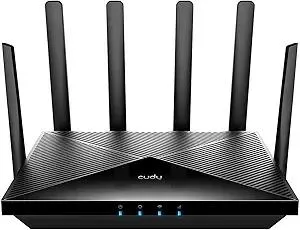 Cudy New 5G NR SA NSA AX3000 WiFi 6 CPE Router, AX3000 Dual SIM 5G Cellular Router, Qualcomm IPQ5018, SDX62, MU-MIMO, Detachable Antennas, Band Lock, VPN, Zerotier, Cloudflare, P5