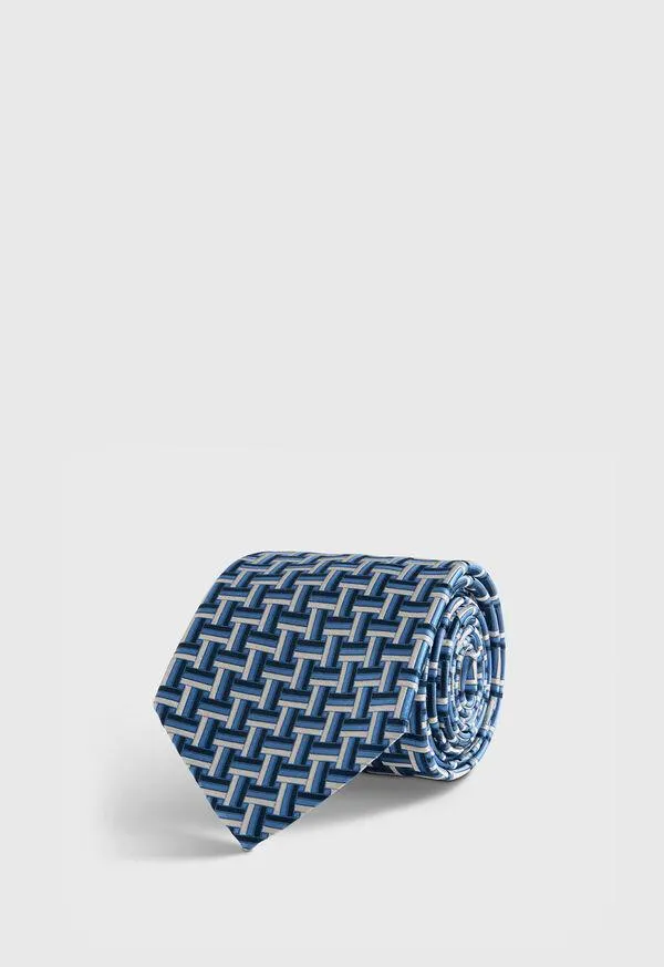 Woven Silk Basketweave Tie