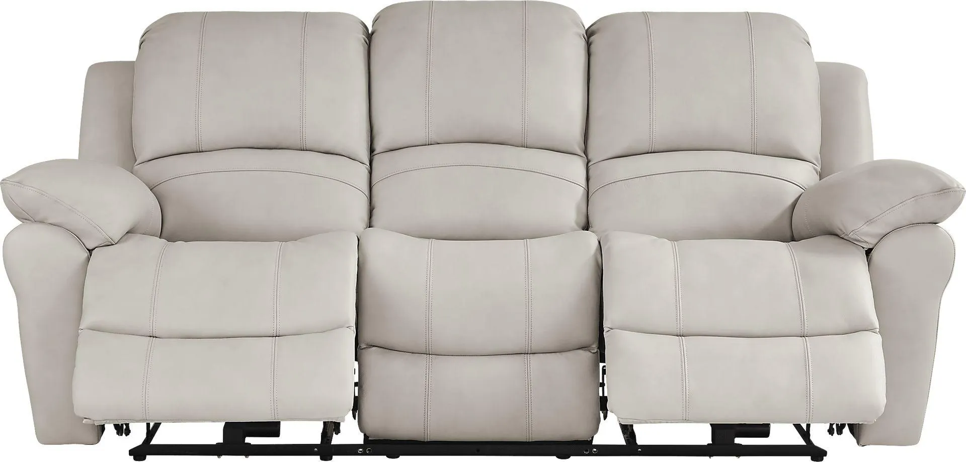 Vercelli Way Leather Non-power Reclining Sofa