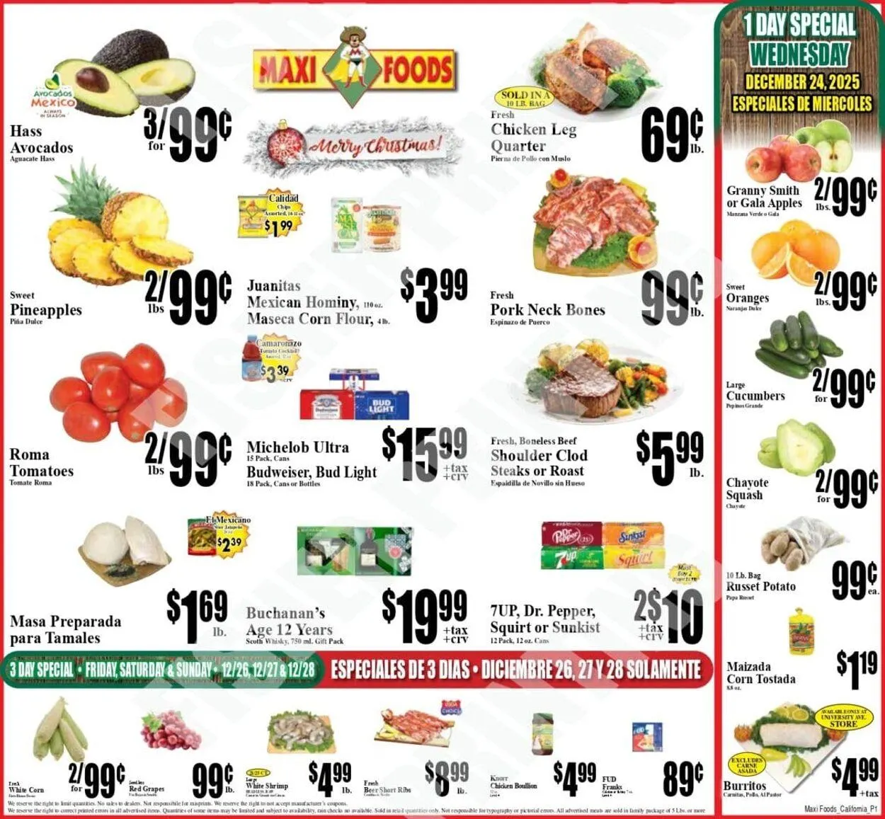 Weekly ad Maxi Foods Current weekly ad from December 24 to December 30 2025 - Page 1