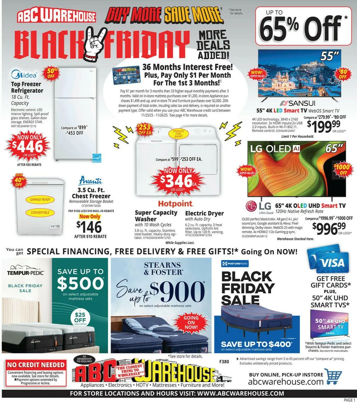Weekly ad ABC Warehouse Current weekly ad from November 23 to November 29 2025 - Page 1