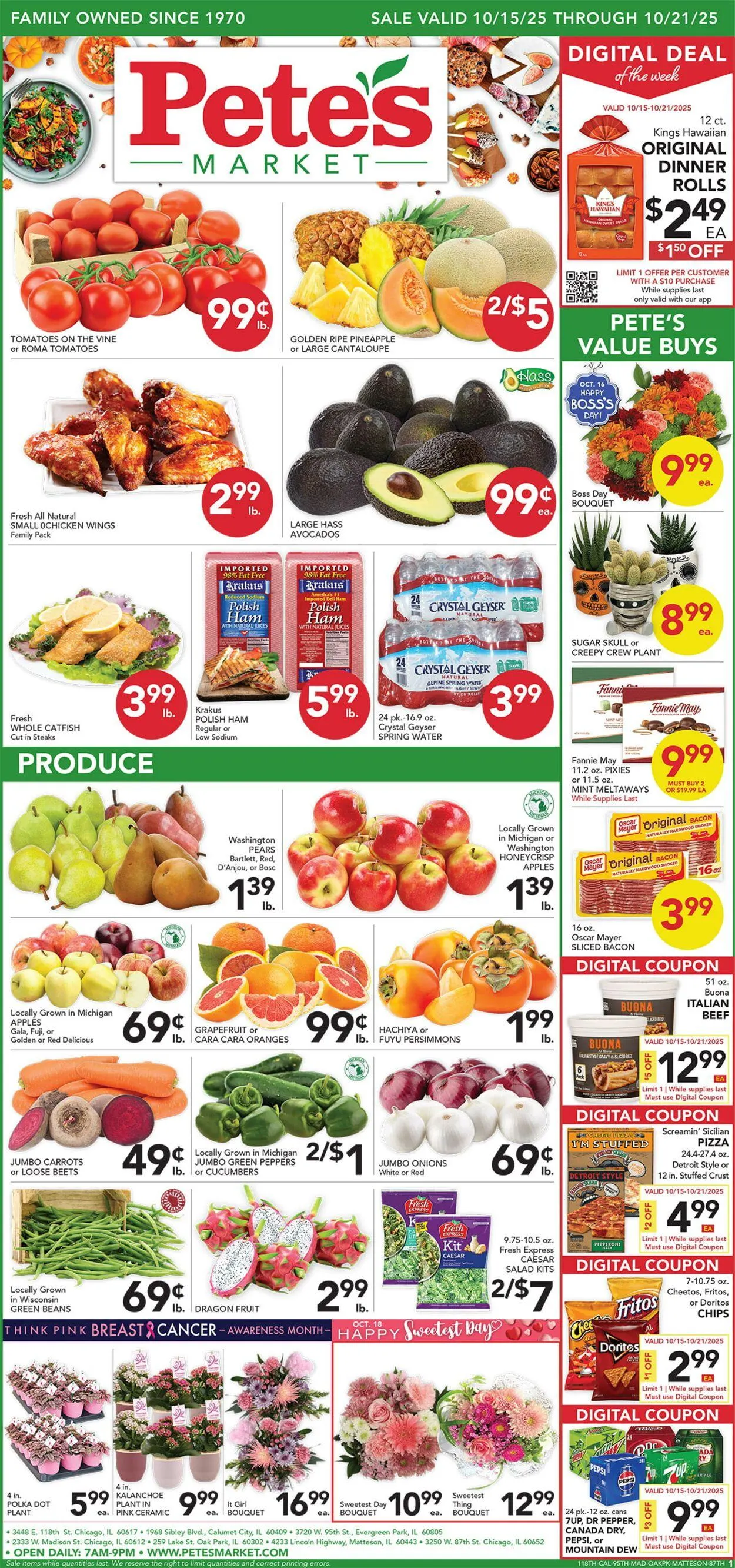 Weekly ad Pete's Fresh Market Current weekly ad from October 15 to October 21 2025 - Page 1