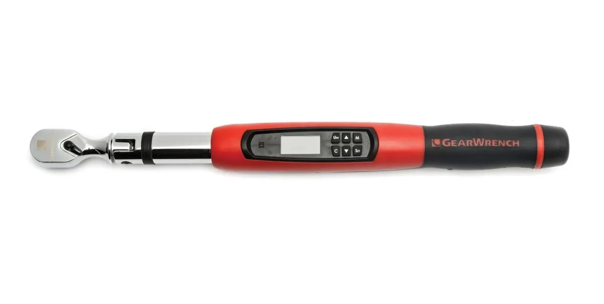 GearWrench KDT-85078 0.37 in. Drive Flex-Head Electronic Torque Wrench with Angle