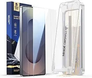 MAGIC JOHN 2 Pack for Samsung Galaxy S25 Ultra Screen Protector, with Shatterproof Tempered Film, Auto Dust-Elimination, Bubble Free & HD Clear, Easy Installation for Samsung Galaxy S25 Ultra