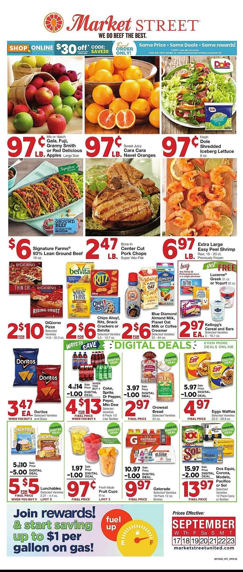 Weekly ad Market Street weekly ad from September 17 to September 23 2025 - Page 1