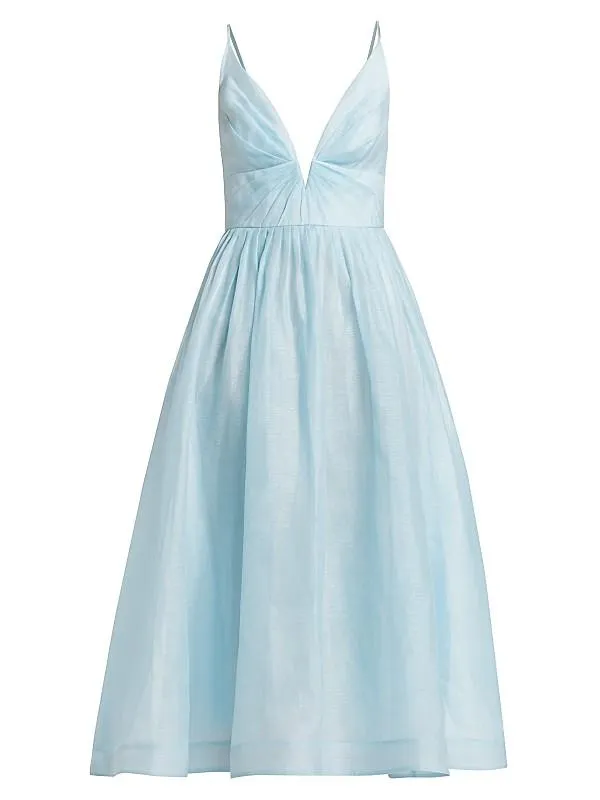 Illuminate V-Neck Midi-Dress