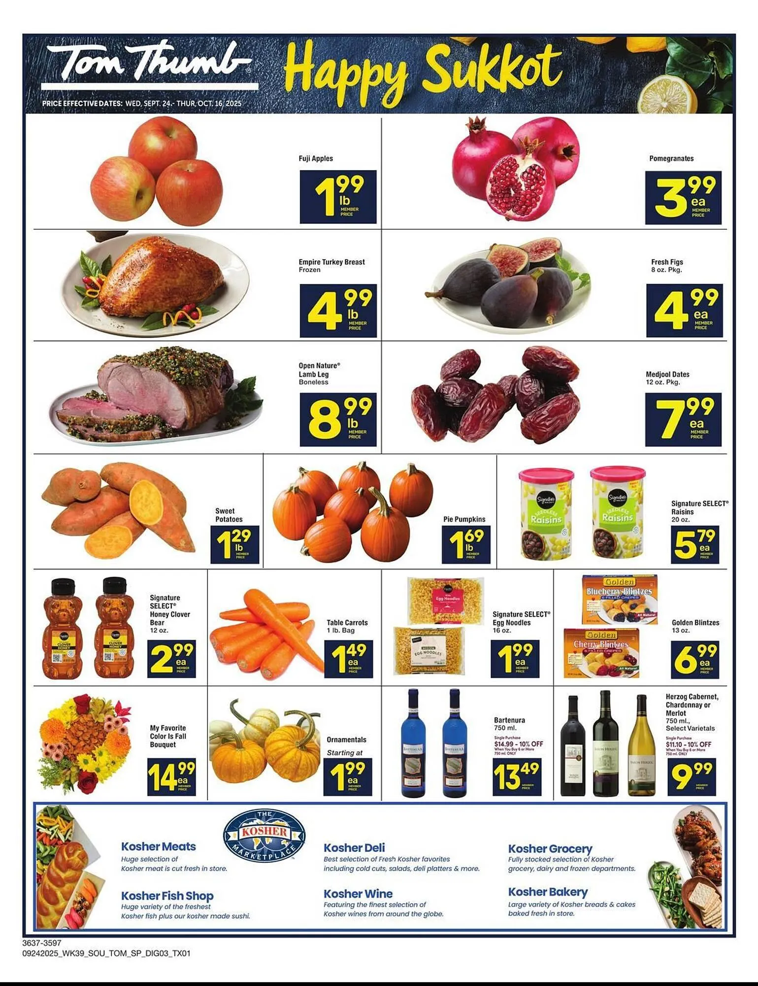 Weekly ad Tom Thumb weekly ad from September 24 to October 16 2025 - Page 1