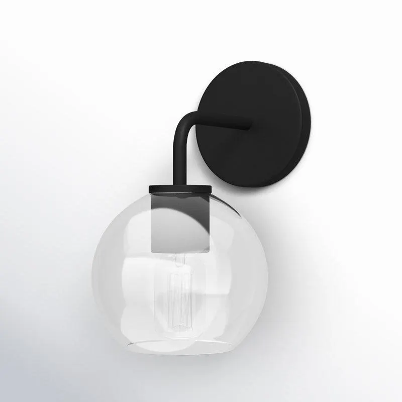 Childerley Single Light Glass Dimmable Armed Sconce