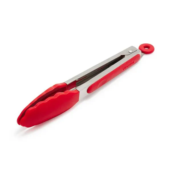 Sur La Table Silicone-Tipped Tongs, 9"