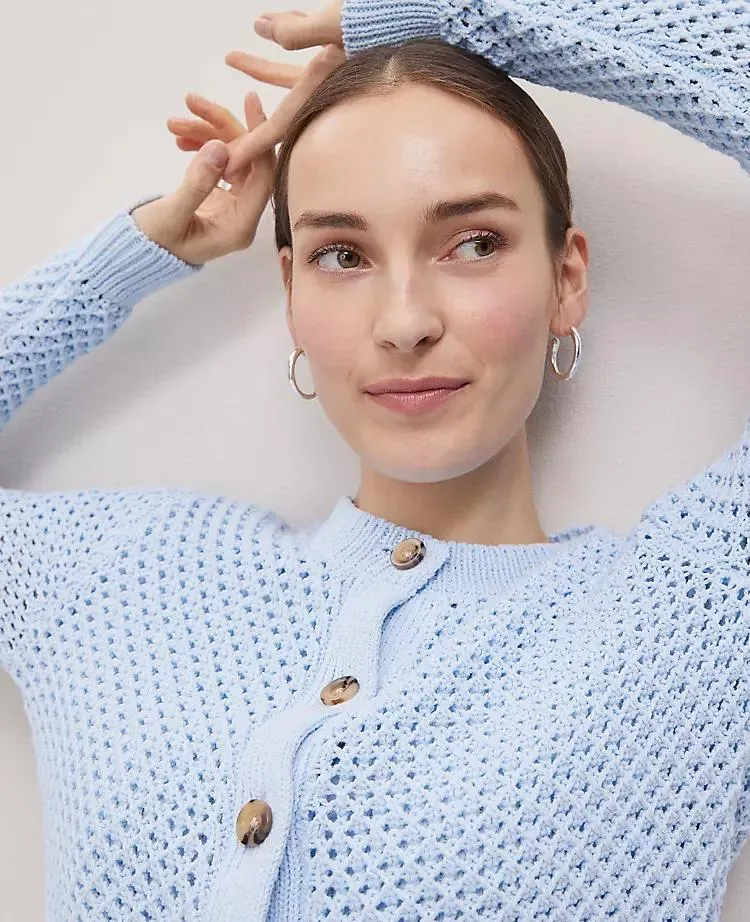 Weekend Collection Mesh Cardigan