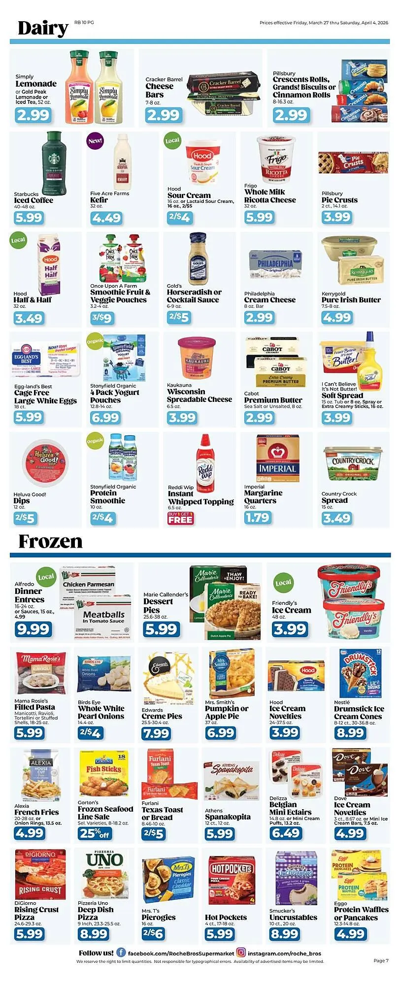 Weekly promotion Roche Bros weekly ad spanning from March 31 to April 4 2026 - Page 7 for Catalogue 365