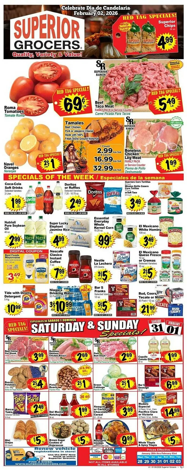 Superior Grocers weekly ad - 1