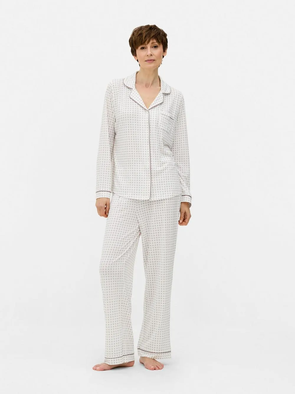 Printed Boyfriend Pyjama Set