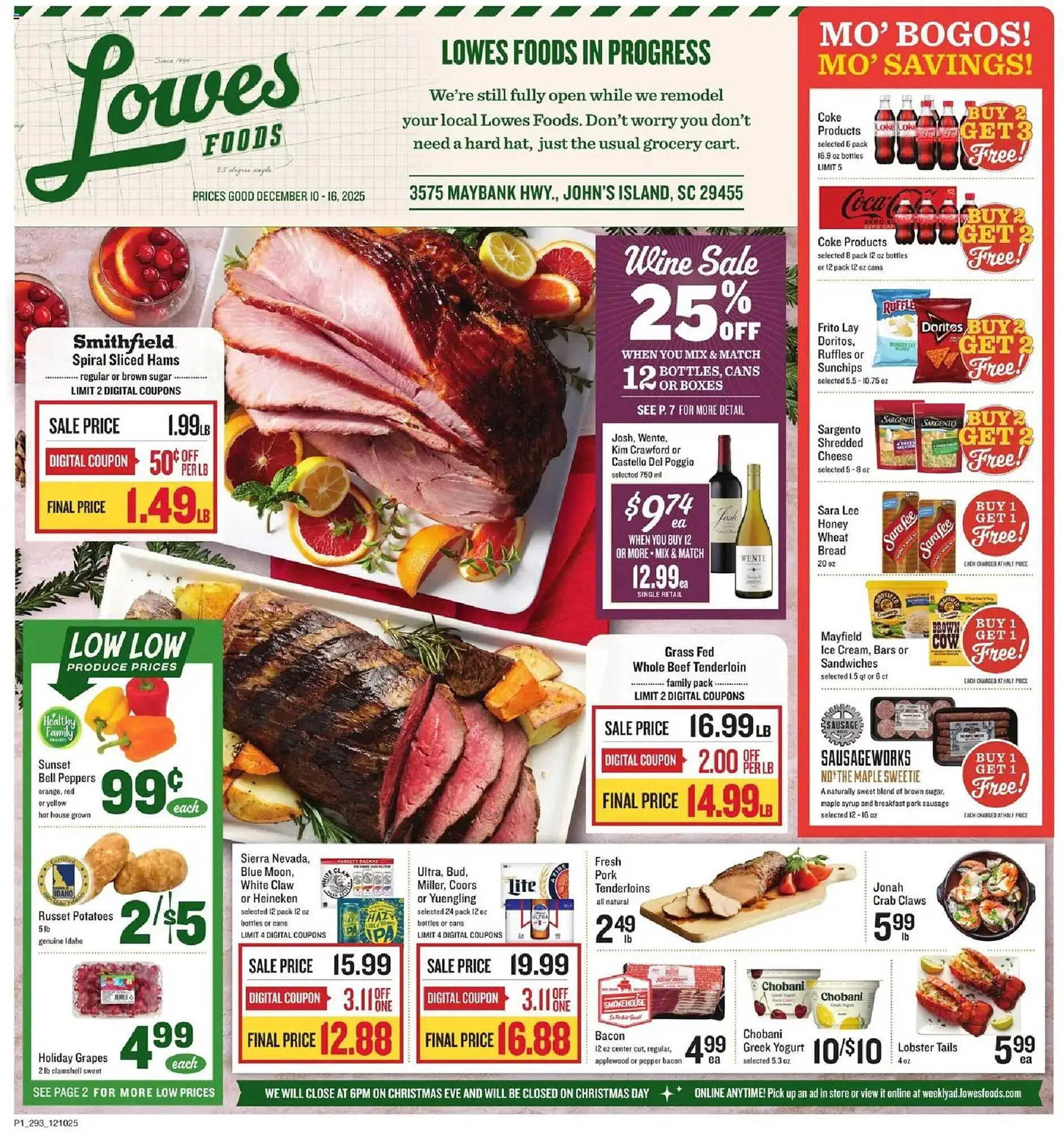 Weekly ad Lowes Foods weekly ad from December 10 to December 16 2025 - Page 1