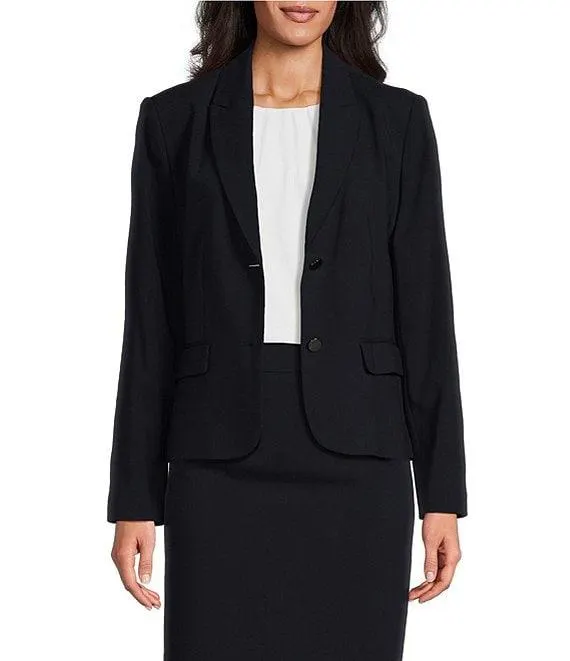 Platinum Suiting Long Sleeve Two Button Notch Lapel Blazer