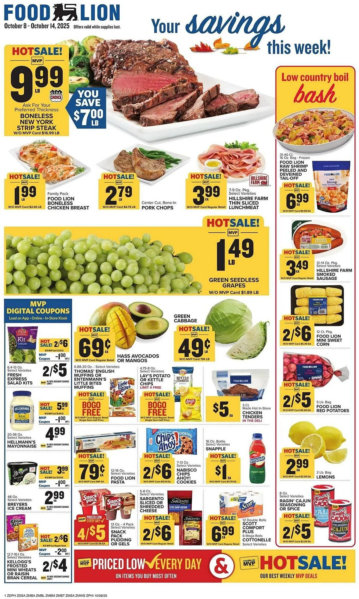 Weekly ad Food Lion weekly ad from October 8 to October 14 2025 - Page 1