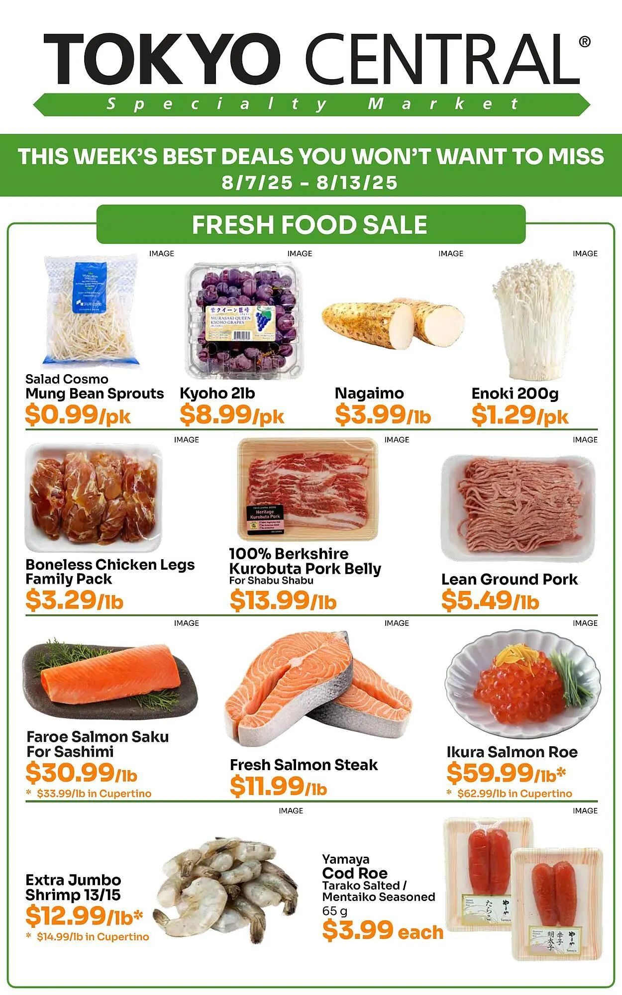 Tokyo Central Specialty Market Weekly Ad - 1