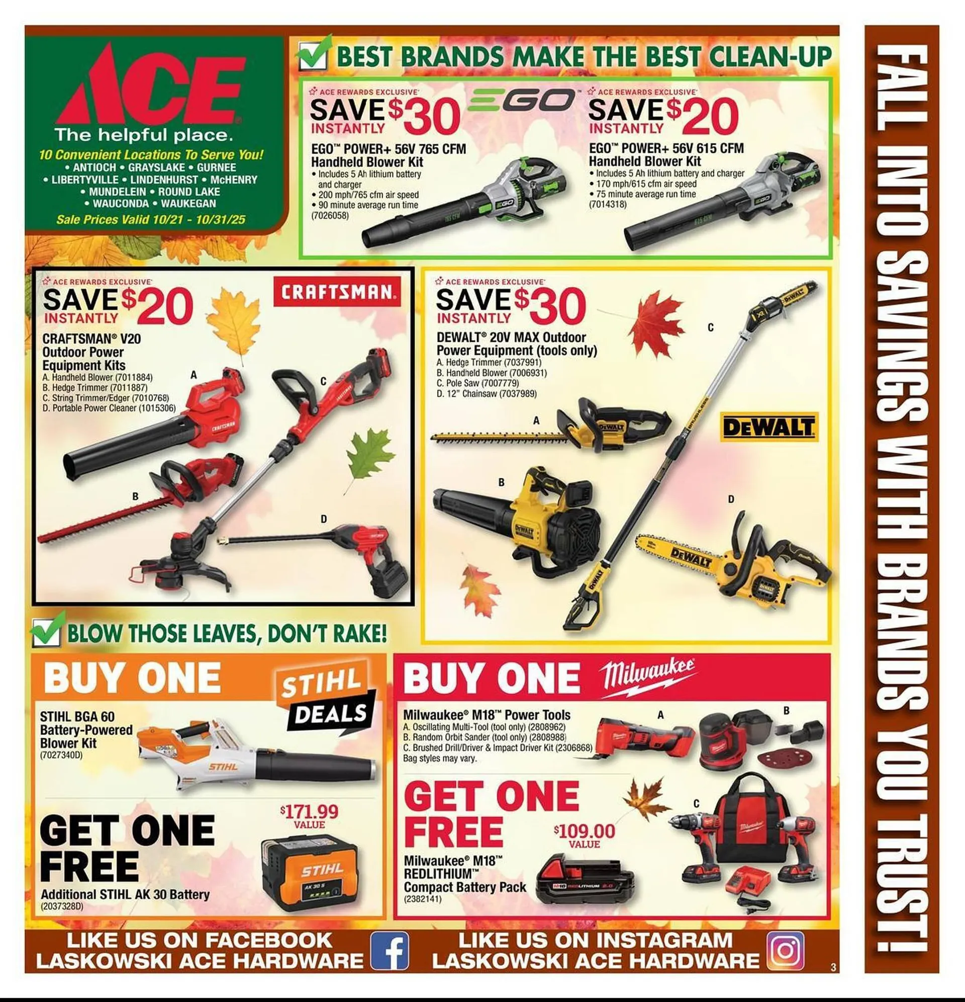 Weekly ad Ace Hardware flyer from October 21 to October 31 2025 - Page 3