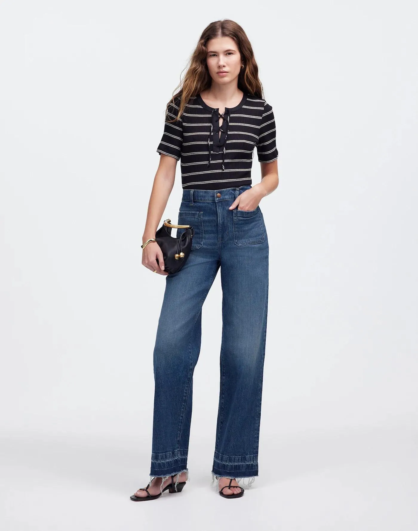 Emmett Wide-Leg Jean: Let Down Hem Edition
