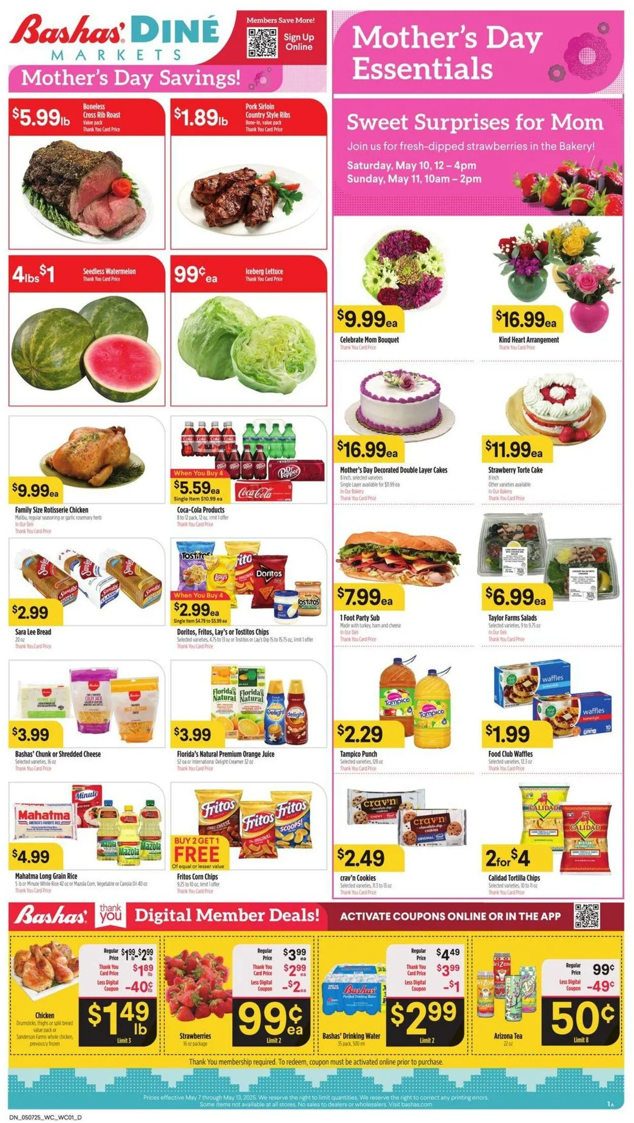 Weekly ad Bashas Current weekly ad from May 7 to May 13 2025 - Page 1