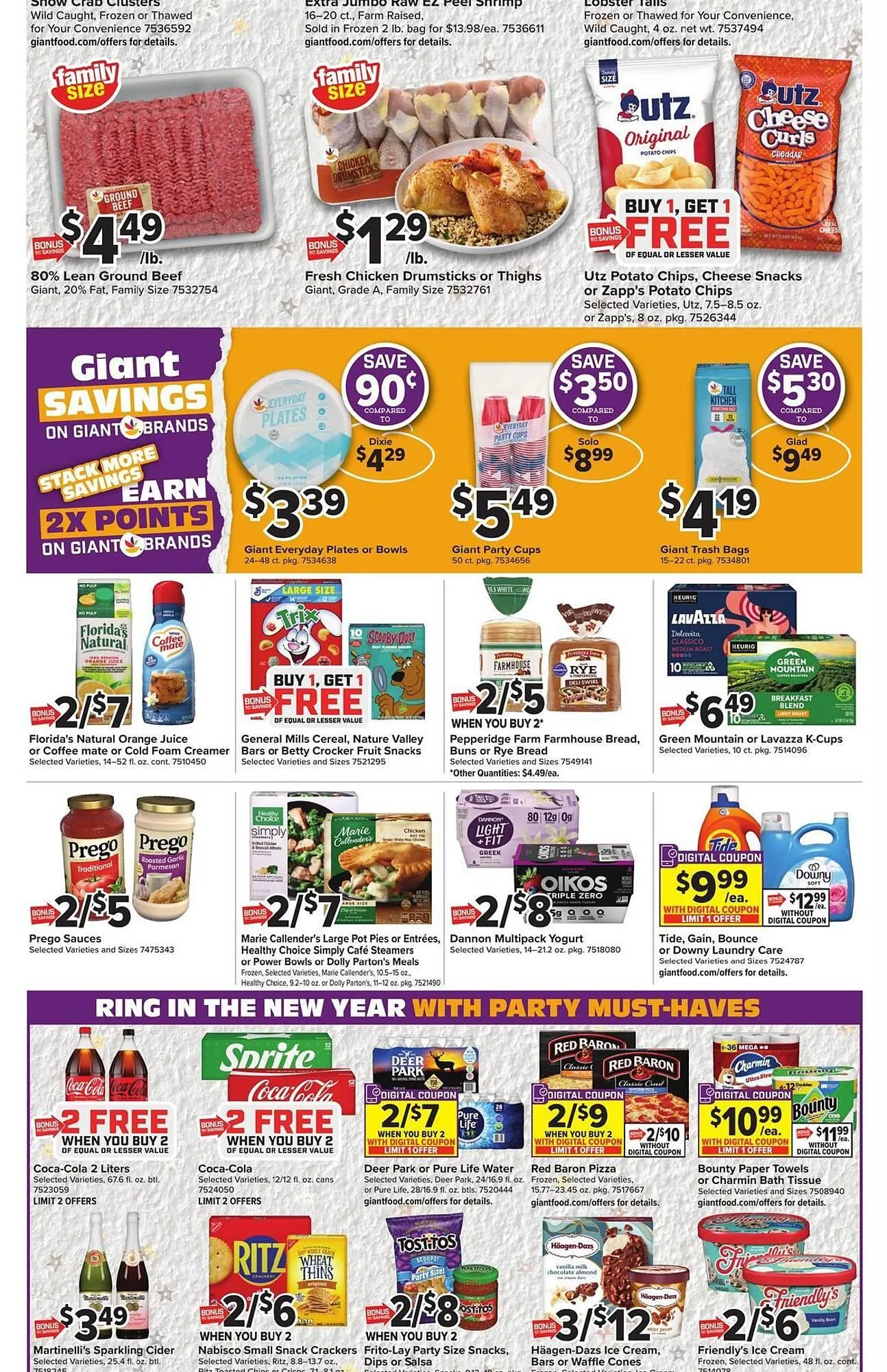 Weekly ad Giant Food weekly ad from December 26 to January 1 2026 - Page 1