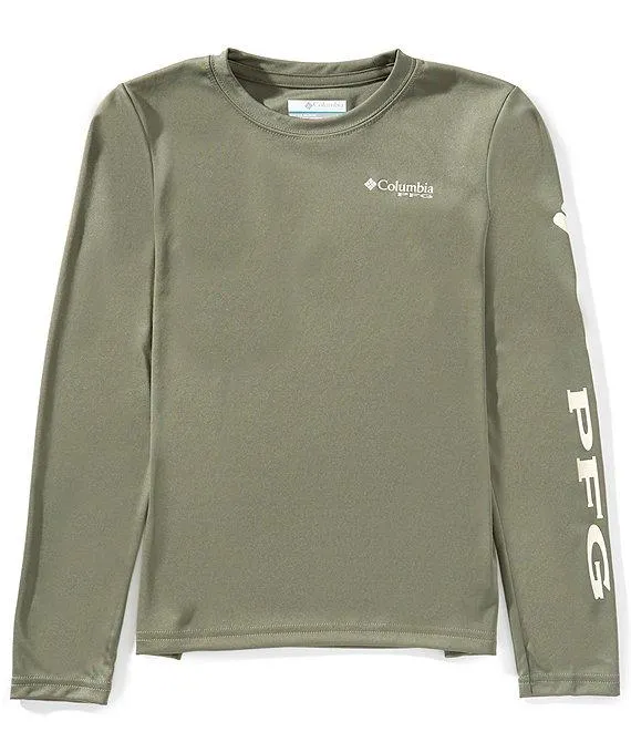 Little/Big Boys Long Sleeve Terminal Tackle™ UPF 50 Sun T-Shirt