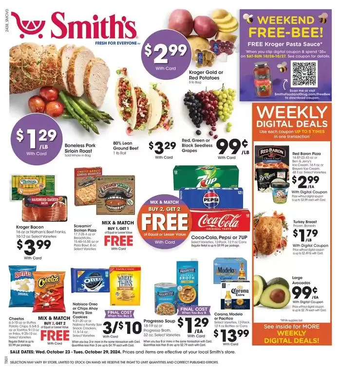 Weekly ad Top offers for smart savers from October 23 to October 29 2024 - Page 1
