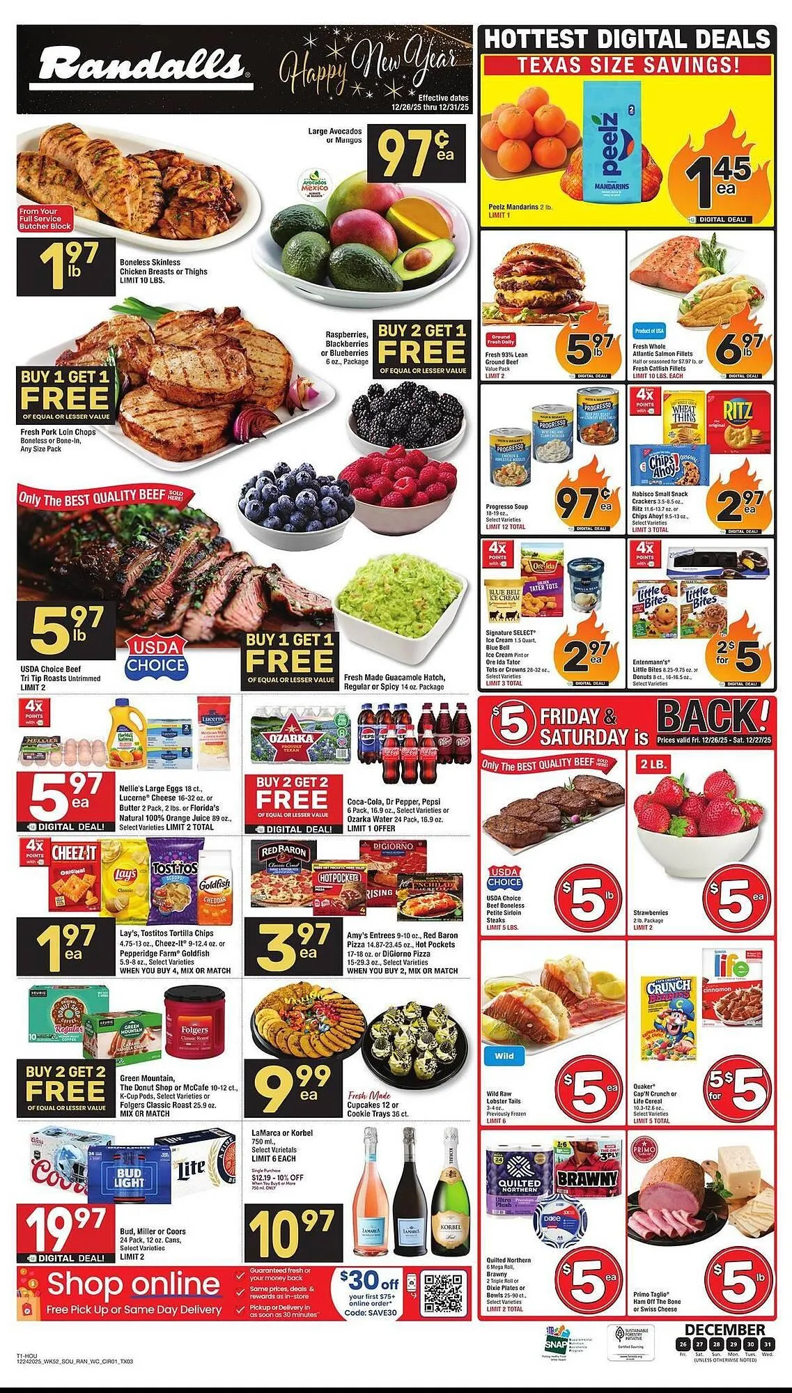 Weekly ad Randalls weekly ad from December 26 to December 31 2025 - Page 1