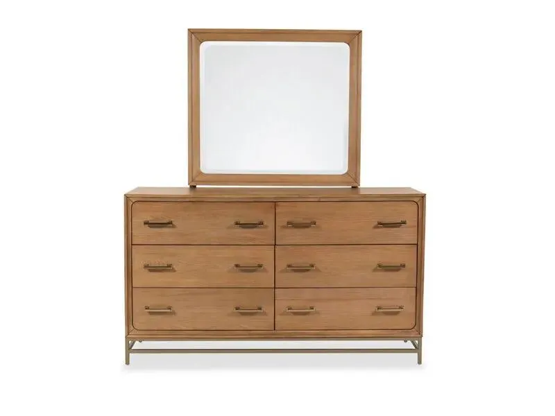 Lindon Double Drawer Dresser & Mirror