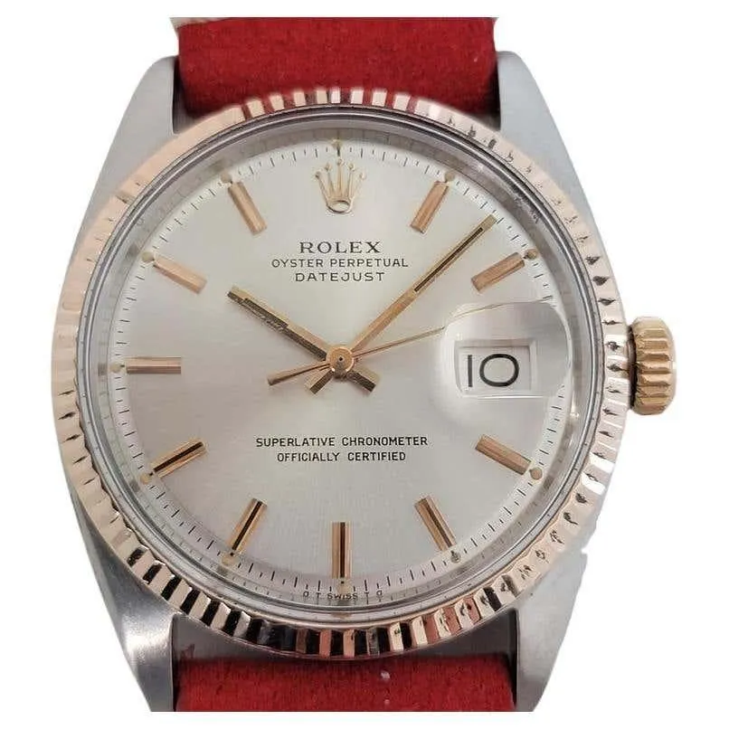 Mens Rolex Ref 1601 Oyster Perpetual Datejust 18k SS Automatic 1960s RJC159