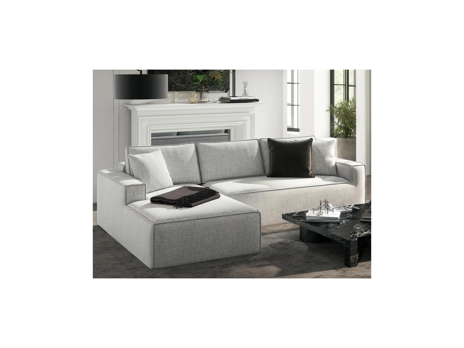 Jennifer Taylor Home Brenley 2-Piece Sectional Sofa
