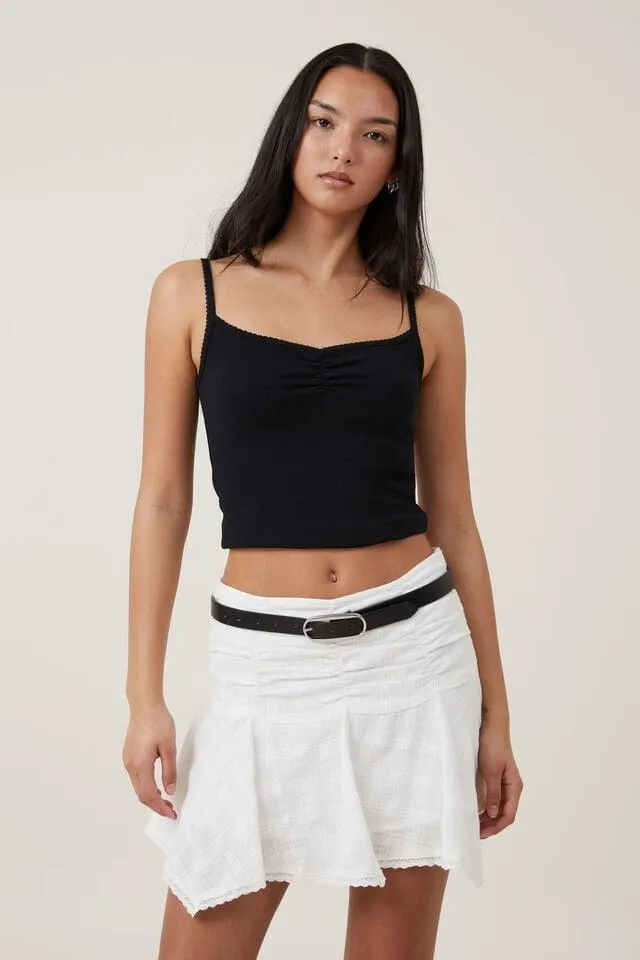 Millie Hanky Hem Mini Skirt