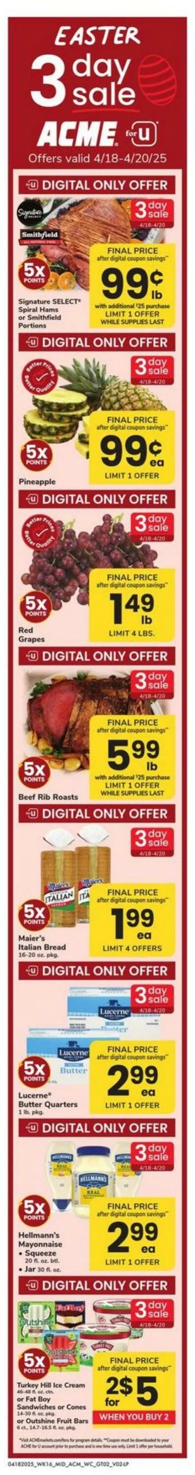 Catálogo de Acme Current weekly ad 18 de abril al 24 de abril 2025 - Página 2
