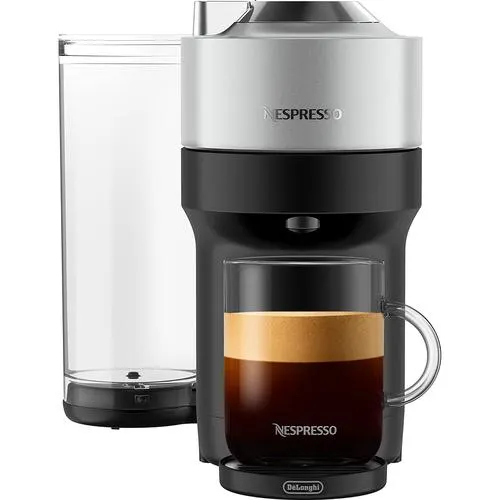 Nespresso 5-Cup Vertuo Pop+ Deluxe Espresso Machine in Silver - GDV6-US-BK-NE - Open Box