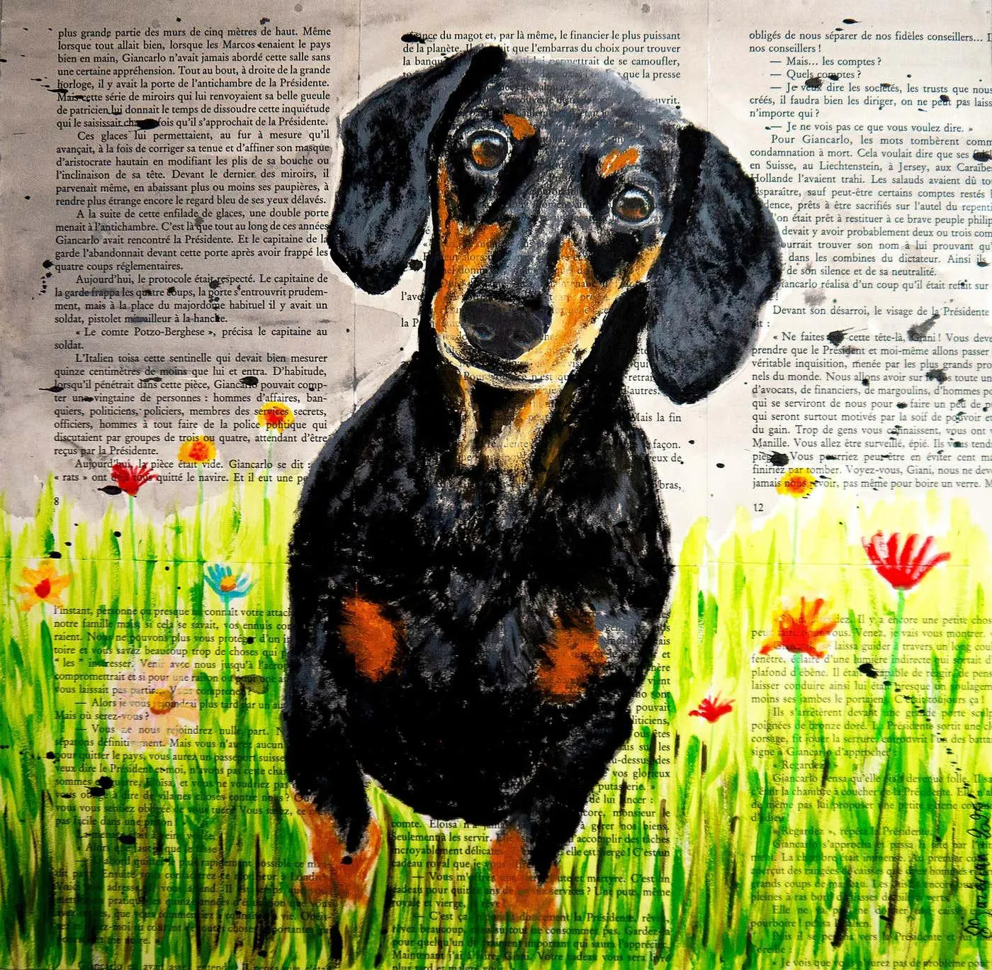 bazevian animal FRENCH SCHOOL Into the wild Dachshund Chut les Barbizons! 2025