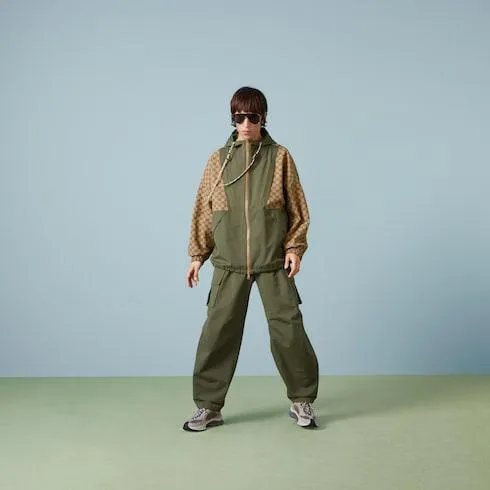 GG cotton canvas zip jacket