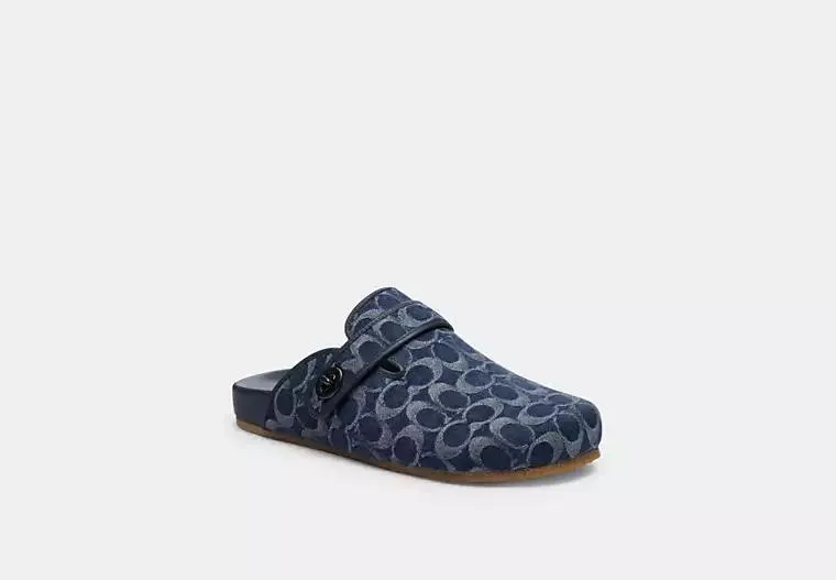 Blake Clog In Signature Denim