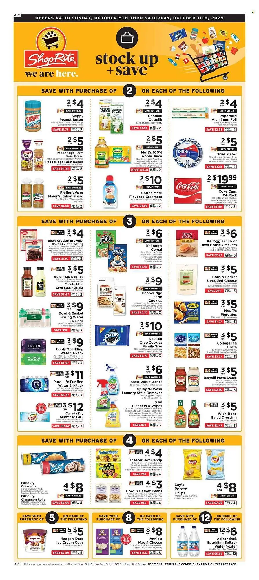 Weekly ad ShopRite flyer from October 5 to October 11 2025 - Page 1