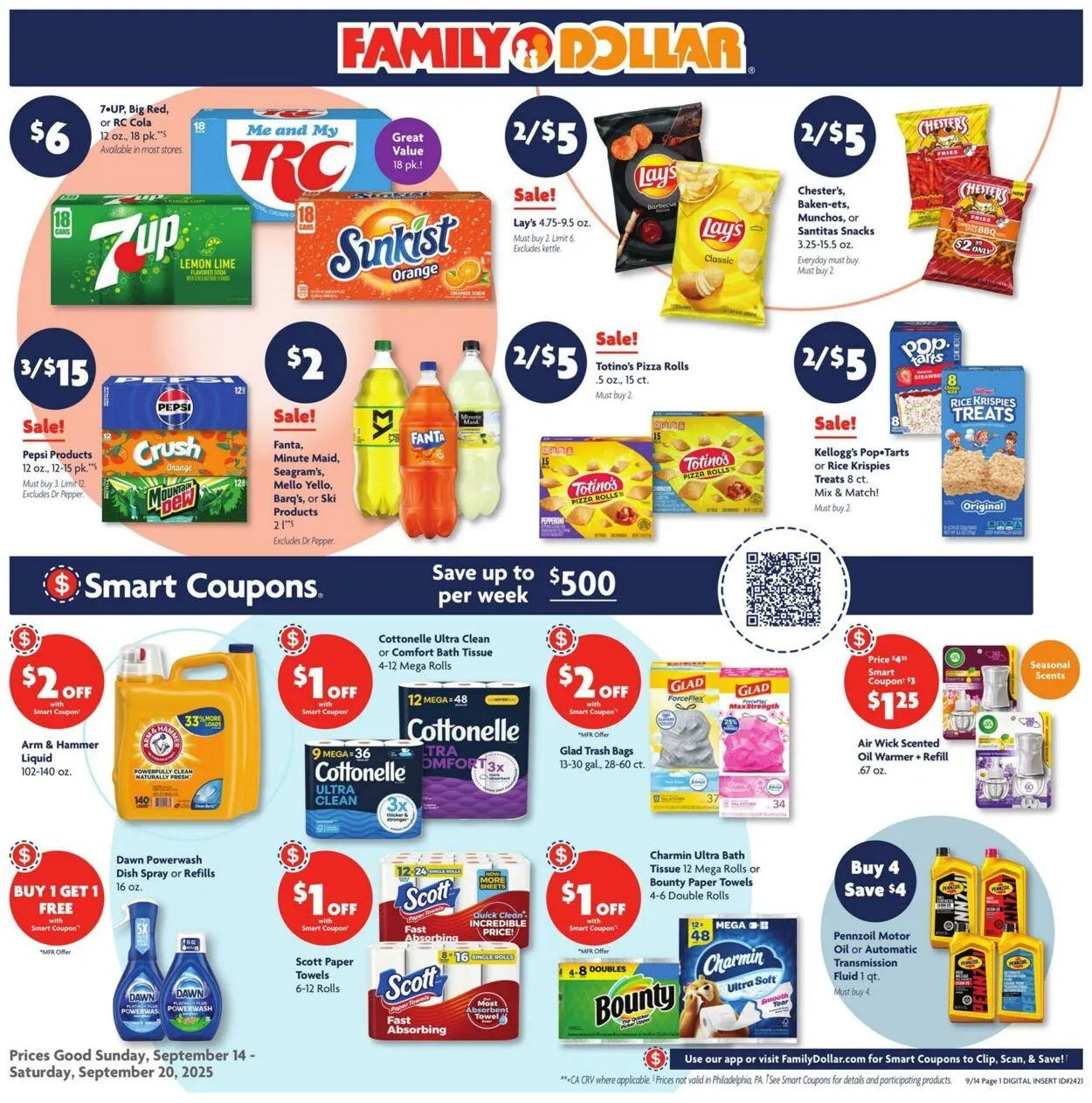Weekly ad Family Dollar Current weekly ad from September 14 to September 20 2025 - Page 1