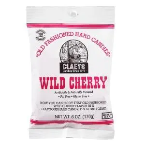 Claeys Wild Cherry Old Fashioned Hard Candy, 6 oz