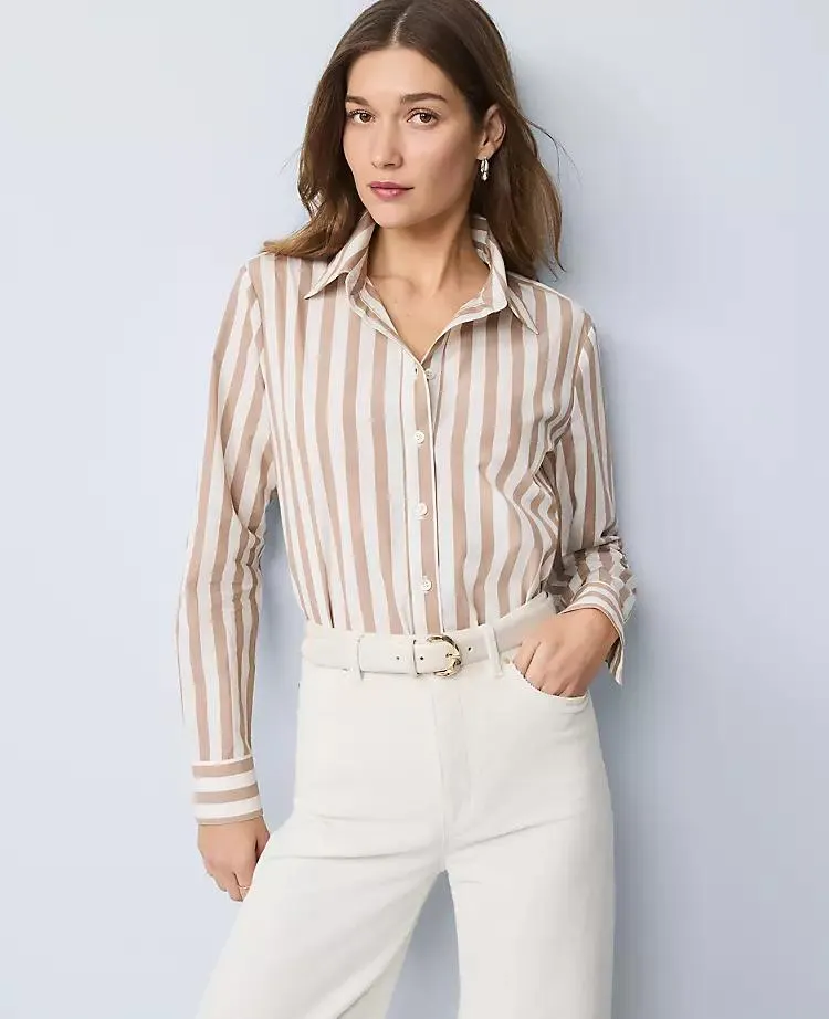 Weekend Collection Striped Relaxed Perfect Shirt