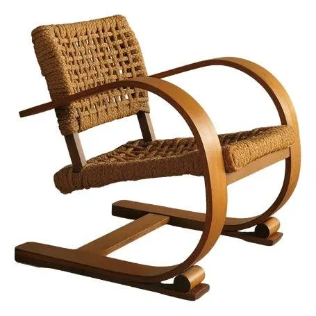 Vintage Armchair by Audoux & Minet, 1940s