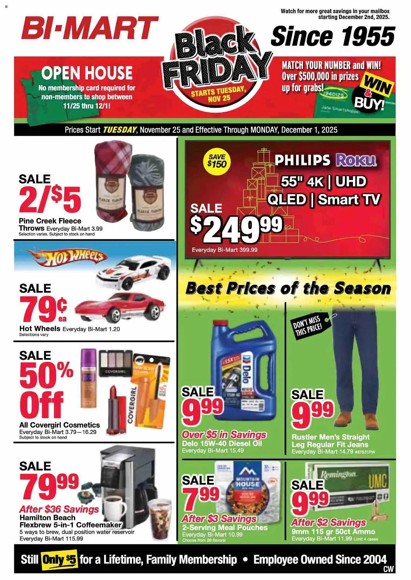 Weekly ad Bi-Mart weekly ad from November 25 to December 1 2025 - Page 1