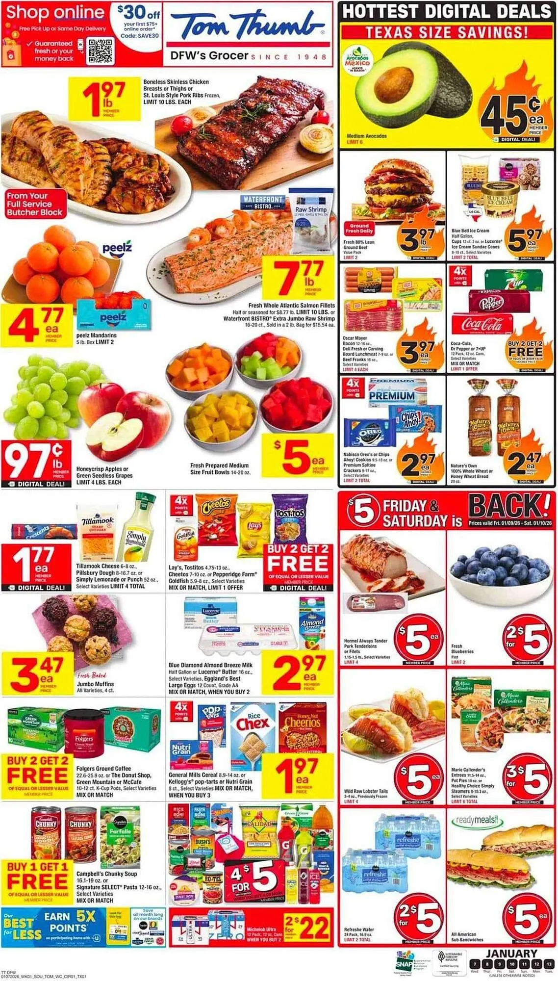 Weekly ad Tom Thumb weekly ad from January 7 to January 13 2026 - Page 1