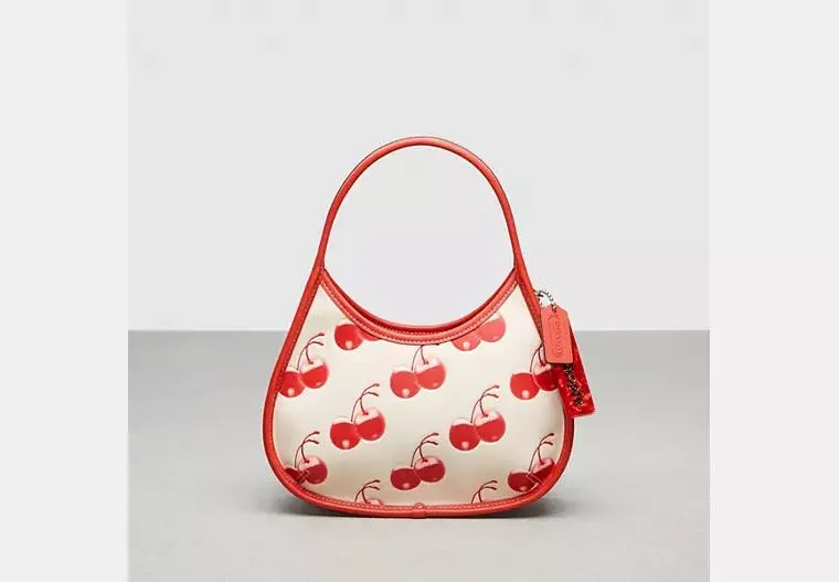 Ergo Bag In Coachtopia Leather With Cherry Print