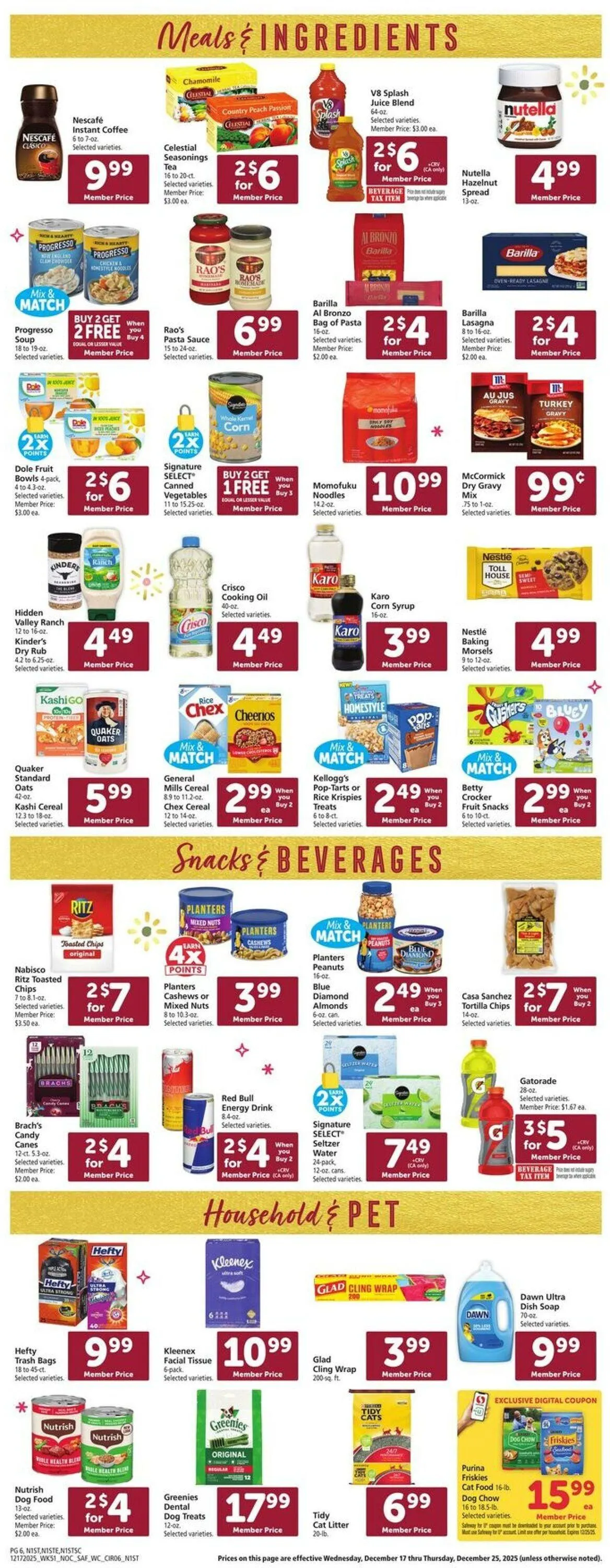 Weekly ad Safeway Current weekly ad from December 17 to December 25 2025 - Page 8