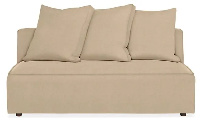 Oasis 60" Armless Sofa in Corso Natural