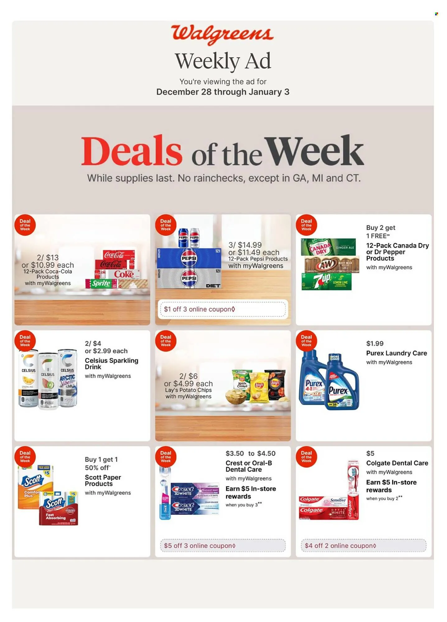 Weekly ad Walgreens weekly ad from December 28 to January 3 2026 - Page 1