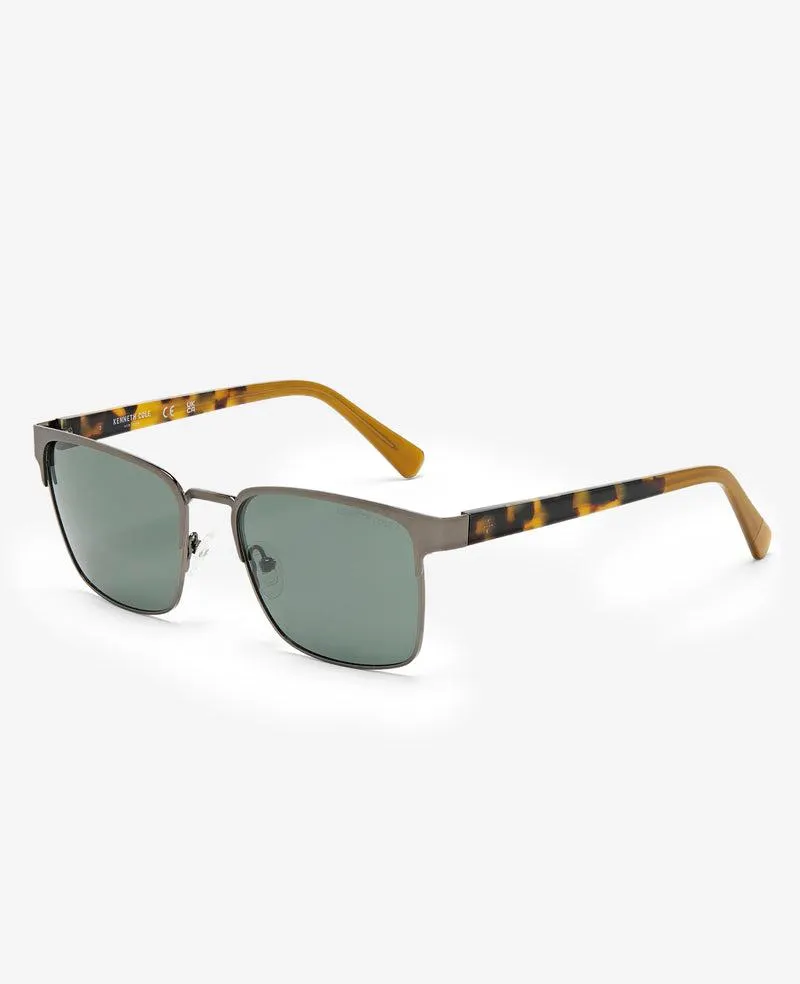 Square Metal Sunglasses -