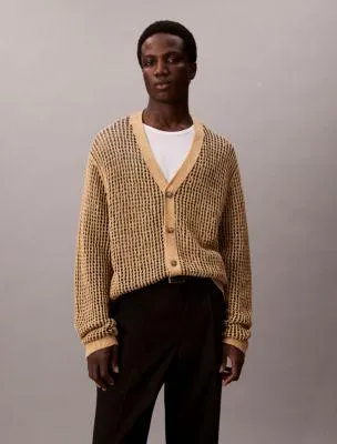 Linen Open Weave Cardigan